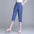 Thin Casual Ice Silk Denim Capri Pants