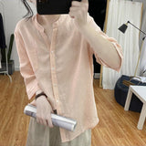 V-Neck Linen Loose Comfort Shirt