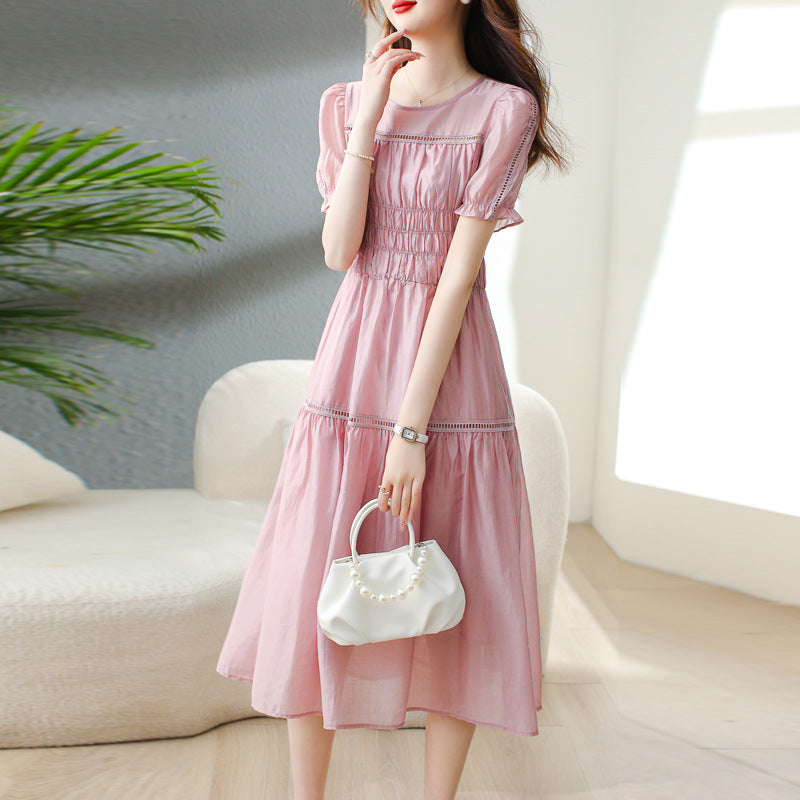 Bubble Sleeve French Dress