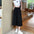 Wide Leg Pants Women Midi Skirt Pants