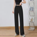 High Waist Drooping Slimming and Straight Casual Suit Pants