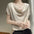 French Collar Graceful Satin T-shirt