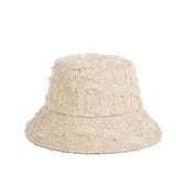 Frayed Plaid Bucket Hat