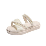 Classic Style One-Strap Sandals with Flat Dual-Purpose