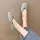 Flat Bottom Slip-on Classic Style Women's Shoes