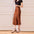 Silk High Waist Midi Skirt Silky Fishtail Hem Half Skirt