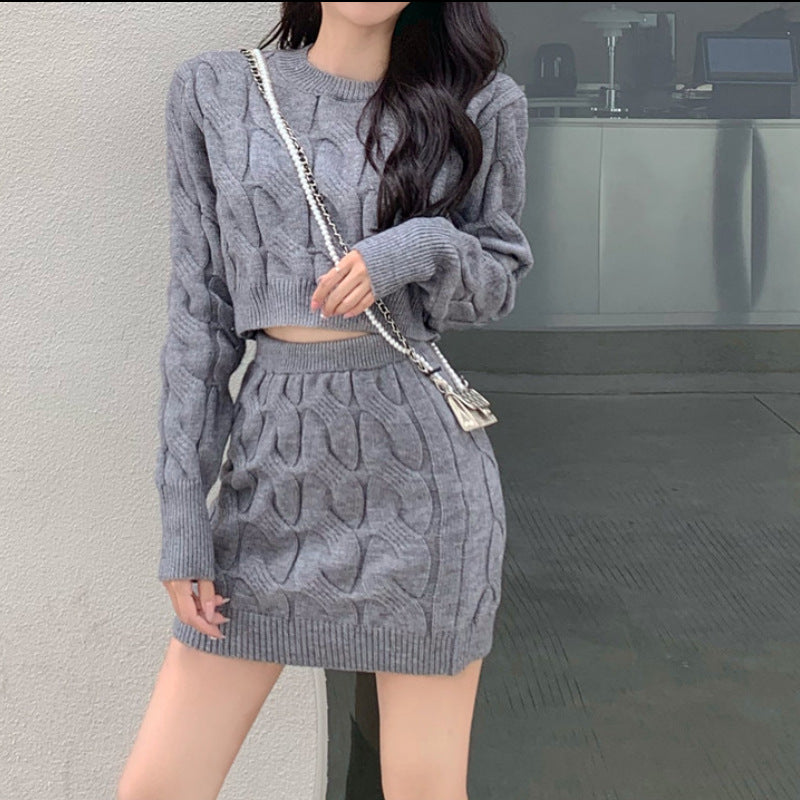 Twisted Sweater Two Piece Set