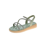 Rhinestone Elastic Sandals