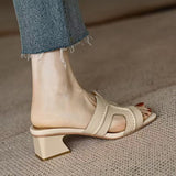High-Grade Chunky Heel Sandals