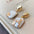 Pleated Oval Baroque Pearl Eardrops