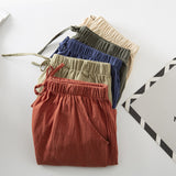 Linen Cotton and Linen Oversized Casual Shorts