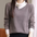 Lapel Patchwork Knitted Sweater