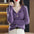 Lapel Collar Front Buttoned Sweater