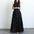 Tassel Feather Halter Off-the-Shoulder Evening Prom Dress