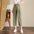 Casual High Waist Linen Cropped Pants