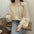 Retro Sequin Stitching Floral Single-Breasted Long Sleeve Shirt