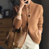 Loose Knitted Stand Collar Sweater