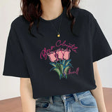 Flower Printed Women's T-Shirt