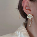 Retro Ear Studs Camellia Earrings