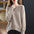 Loose Plain Pullover Woolen Knitted Sweater