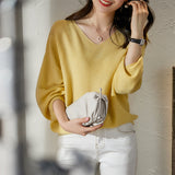 Simple V-neck sweater