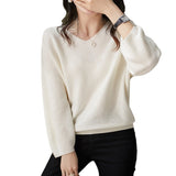 Simple V-neck sweater