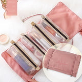Multifunctional Four-in-One Cosmetic Bag Removable Net Pocket