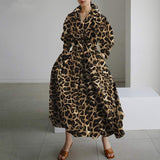 Loose Leopard Printed Maxi Dress