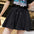 Drawstring Wide Leg Chiffon Shorts