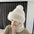 Winter Wool Scarf One-Piece Hat