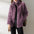 Stand Collar Double Faced Plush Coat