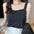 Square Collared Casual Tank Top