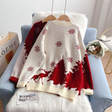 Vintage Christmas Jacquard Knitted Sweater
