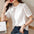 Women's solid color fashion all-match T-shirt