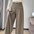 High Waist Loose and Slimming Straight Casual Wide-Leg Pants