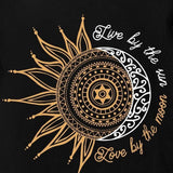 Live by the sun Love by the moon Printed Women's T-Shirt