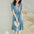 Fashion Temperament Waist-Controlled V-neck Dress