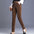 Fleece Lining High Waist Corduroy Pants