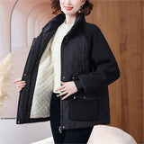 Fleece-lined Cotton Coat Jacket