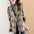 Plaid Lapel Loose Woolen Blazer