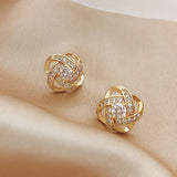 925 silver needle elegant high-end earrings