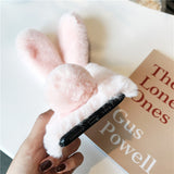 Plush bunny phone case