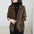 Lapel Collar Pockets Woolen Blazer