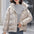 Fashion shiny solid color warm down jacket