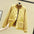 Wool Patchwork Pockets Stand Collar Coat