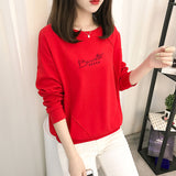 Letter Printed Casual Pullover Sweatshirt