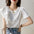 Irregular Ruffled Sweet T-shirt