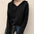 Loose and versatile women's v-neck knitted top