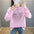 Round Neck Printed Casual Sweatshirt