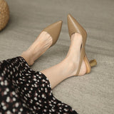 Buckle Pointed Toe High Heeled Shoes